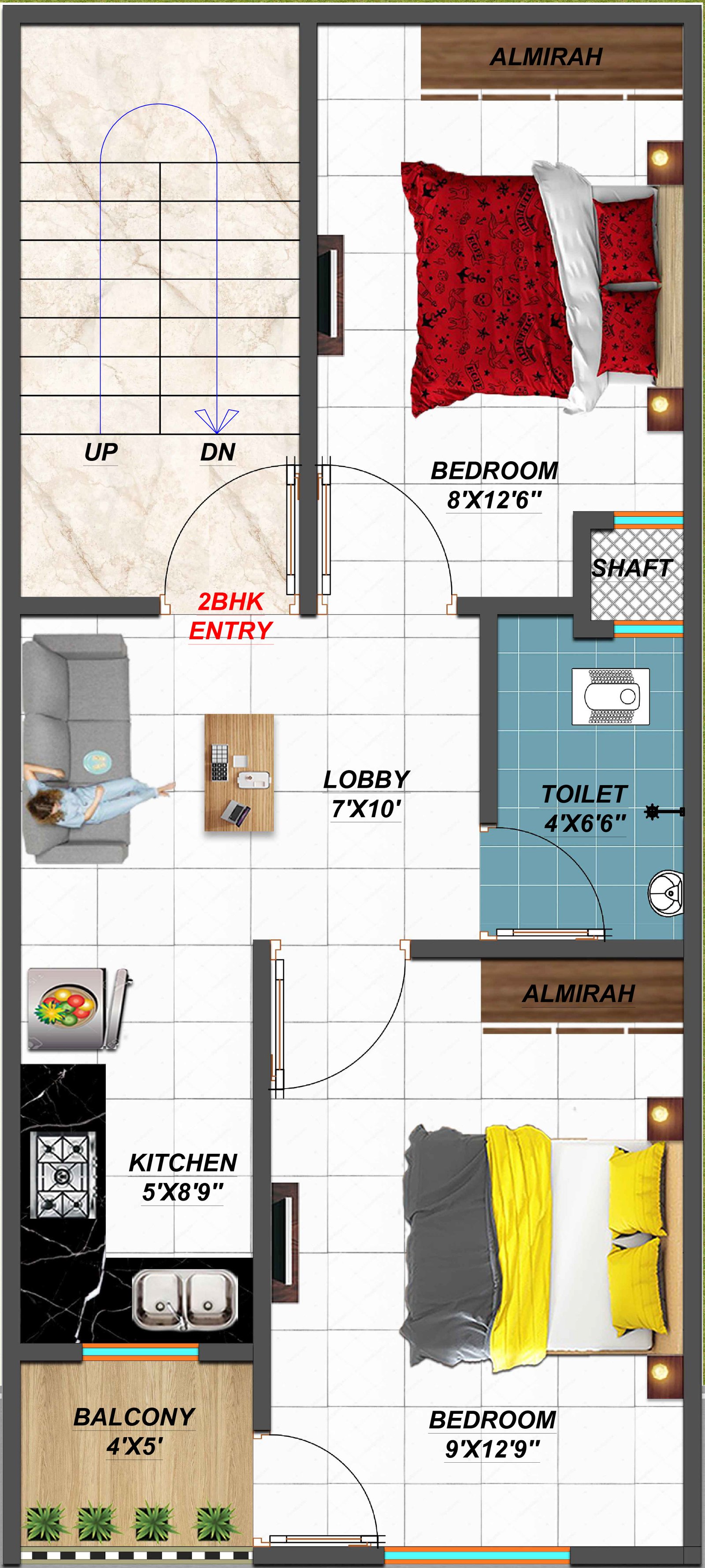Floor Furniture Layout 2